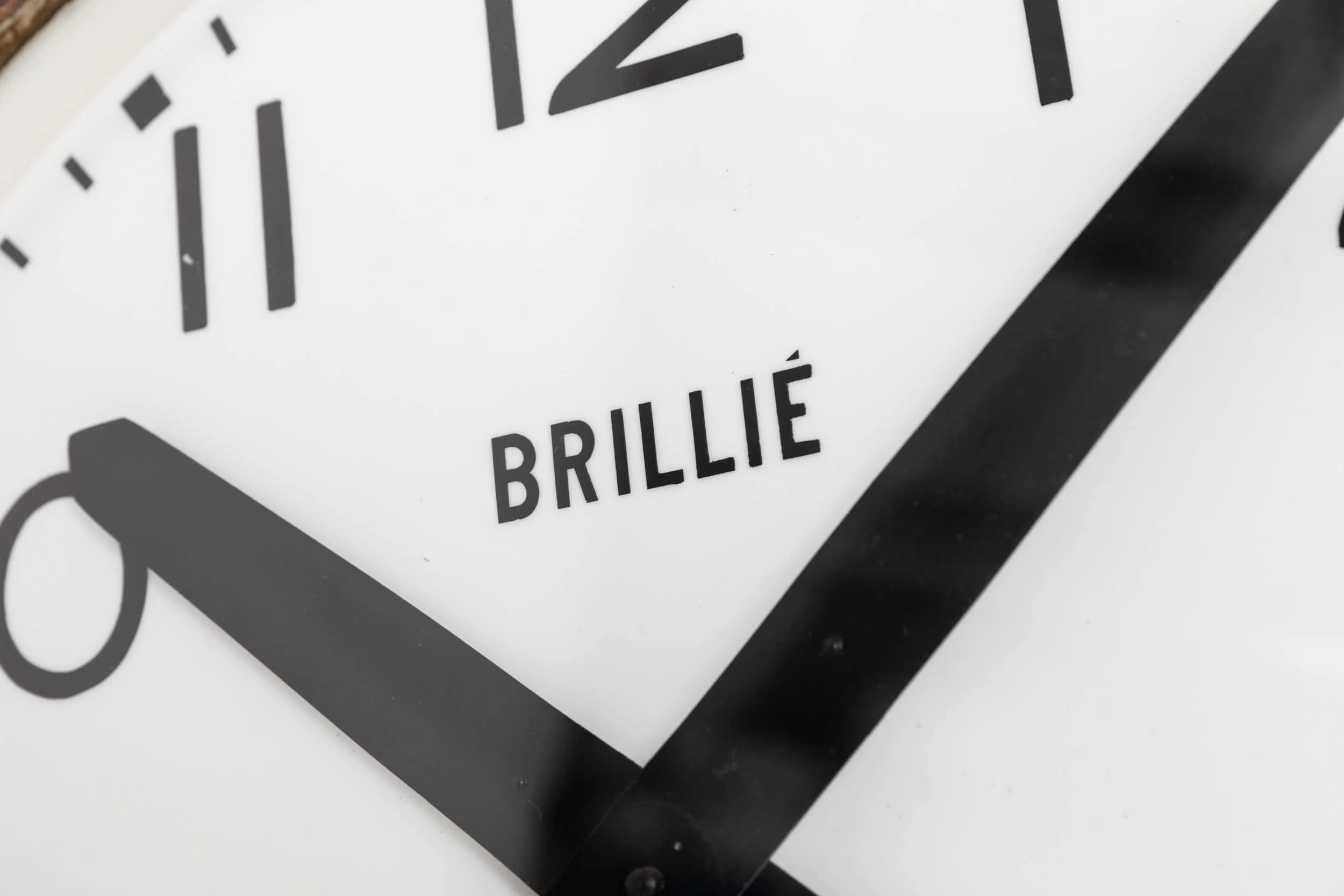 Large Illuminated French Brillie Wall Clock — Antiques Workshop
